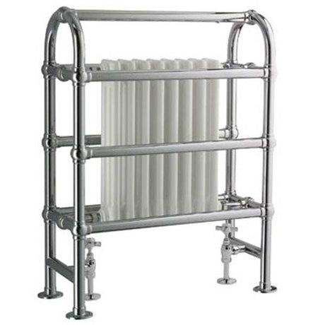 Vogue Baroque Designer Radiator Heated Towel Rail 875mm H x 675mm W Dual Fuel