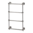 Vogue Colonnade 4 Traditional Heated Towel Rail 775mm H x 475mm W Electric