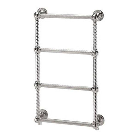 Vogue Colonnade 4 Traditional Heated Towel Rail 775mm H x 475mm W Electric