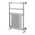 Vogue Regency Traditional Radiator Heated Towel Rail 825mm High x 675mm Wide, Electric - LG036 BR082067CP-E