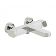 Vado Life Thermostatic bath wall mounted chrome mixer tap made of solid brass with modern design
