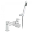 Vado Life 2 Hole Bath Shower Mixer deck-mounted tap with chrome finish and handheld shower kit