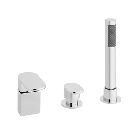 Vado Life 4 Hole B3 Hole Bath Shower Mixer Without Spout For Use With Bath Filler Waste And Overflow - Polished Chrome - LIF - 132/NS - C/P - TAP 'N' SHOWER