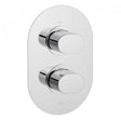 Vado Life 2 Outlet chrome thermostatic shower valve with two handles wall mounted