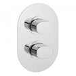Vado Life 3 Outlet chrome thermostatic shower valve with two handles wall mounted