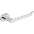 Wall mounted Vado Life Paper Holder with chrome finish and open design for easy roll replacement