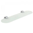 Vado Life frosted glass shelf 530mm chrome wall-mounted bathroom storage shelf