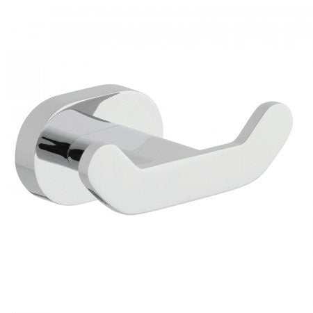 Vado Life Double Robe Hook wall-mounted chrome double hook for bathroom robes and towels