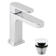 Vado Life Slimline Deck Mounted Single Lever Mono Basin Mixer with Universal Waste - Chrome - LIF-200/CC-CP