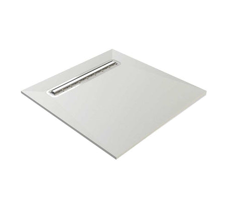 Impey Aqua-Dec Linear 4 wetroom floor former with stainless steel linear drain 1200mm by 1200mm