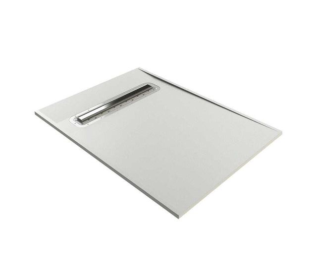 Impey Aqua-Dec Linear 2 Wetroom Floor Former with integrated linear waste and stainless steel edge inserts