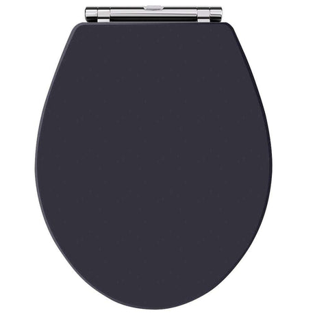 Hudson Reed Richmond Traditional Chrome Hinges Soft Close Toilet Seat 