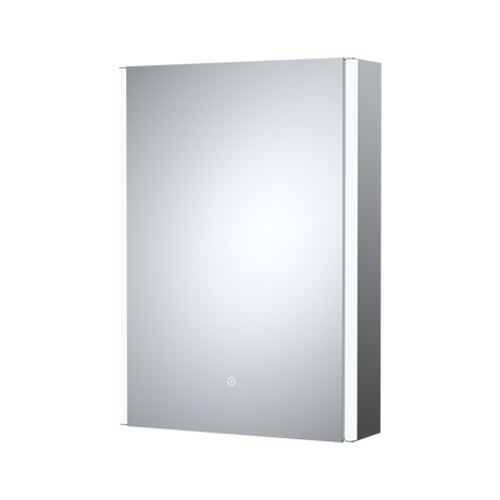 Nuie Cabinets Mirror Contemporary Meloso bathroom cabinet with soft-closing double-sided mirrored door and sleek design