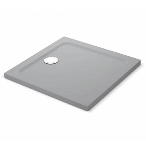 Mira Flight Safe Flat Top  Square Shower Tray 900x900mm -  Titanium - 1.1697.009.ASS21