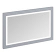 Burlington Grey Framed Bathroom Mirror With LED Illumination 1200 x 750mm - M12MG - TAP 'N' SHOWER
