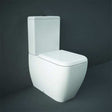 RAK Metropolitan Rimless Close Coupled Fully Back to Wall WC Pan - White - METCCBTWPAN-R