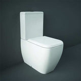 RAK Metropolitan Rimless Close Coupled Fully Back to Wall WC Pan - White - METCCBTWPAN-R