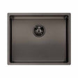 Reginox Miami 1 Bowl Integrated Sink - Gray - MIAMI 50X40 GUNMETAL
