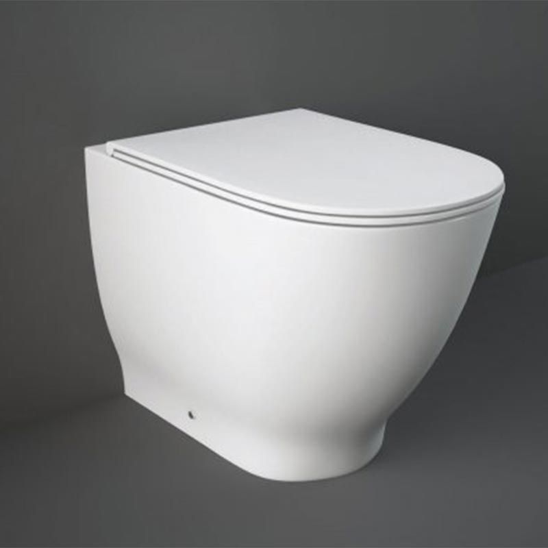 RAK Moon Rimless Back to Wall WC Pan - Alpine White - MOONBTWPAN-R
