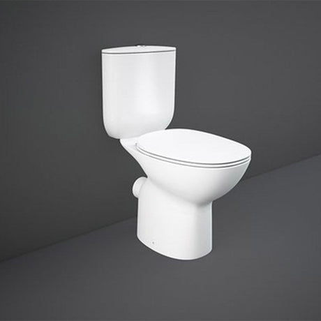 RAK Morning Rimless Close Coupled WC Pan - Alpine White - MORWC1145AWHA
