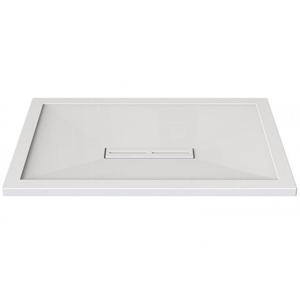Kudos Connect2 Rectangle Anti Slip Shower Tray 1000 x 800mm - White - C2T10080SR - TAP 'N' SHOWER