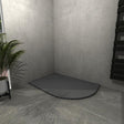 Kudos Connect2 Dedicated Left Hand Offset Curved Shower Tray 1000 x 810mm - Slate Grey - C2T10081CLHSLGR