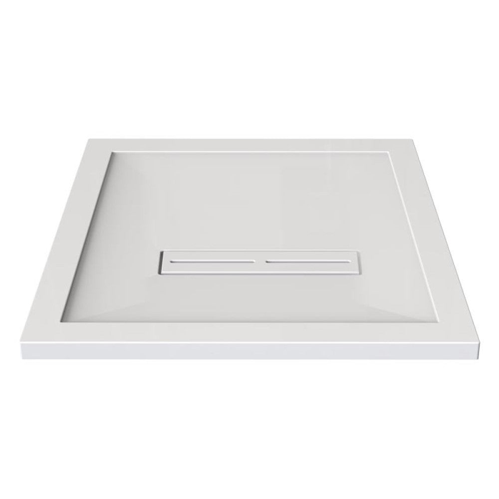 Kudos Connect2 Square Anti Slip Shower Tray 800 x 800mm - White - C2T80SR - TAP 'N' SHOWER