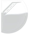 Kudos Connect 2 Left Hand Offset Curved Slip Resistant Shower Tray 1200 x 900mm - White - C2TQ12090LHSR