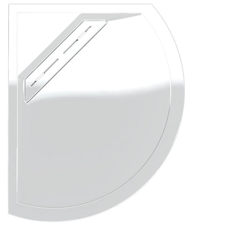 Kudos Connect 2 Left Hand Offset Curved Slip Resistant Shower Tray 1200 x 900mm - White - C2TQ12090LHSR