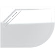 Kudos Connect 2 Left Hand Offset Quadrant Shower Tray 1000 x 800mm - White - C2TQ1080LH
