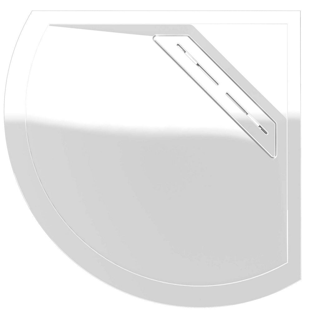 Kudos Connect 2 Quadrant Slip Resistant Shower Tray 1000mm - White - C2TQ100SR