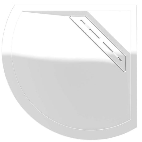 Kudos Connect 2 Quadrant Slip Resistant Shower Tray 1000mm - White - C2TQ100SR