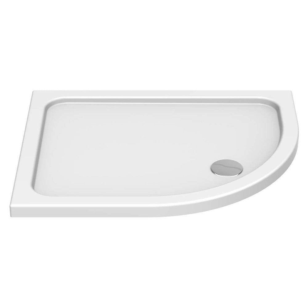 Kudos Kstone Left Hand Offset Quadrant Shower Tray 1200 x 800mm - White - KSQ12080LH - TAP 'N' SHOWER