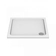 Kudos Kstone Square Shower Tray 760 x 760mm with Corner Waste - White - KS76