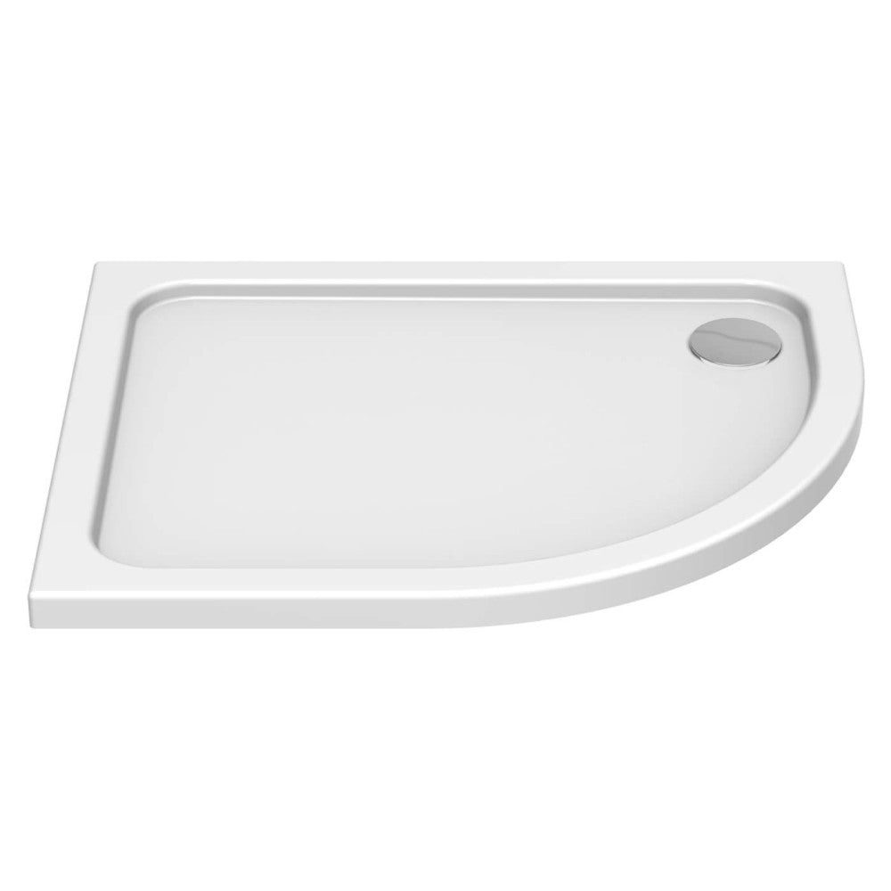 Kudos Kstone Slip Resistant Offset Quadrant Shower Tray Left Hand 900 x 760mm - White - KSQ9076LHSR - TAP 'N' SHOWER