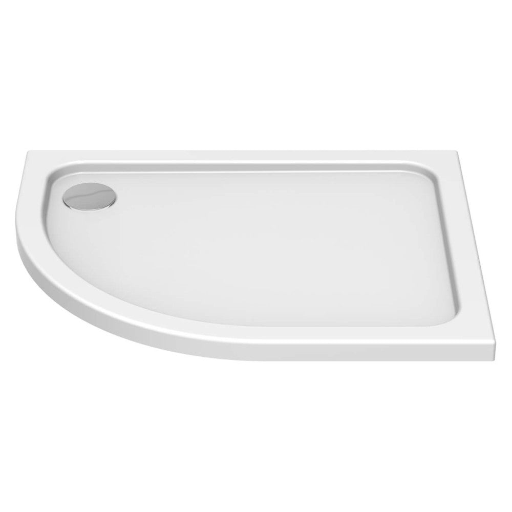 Kudos Kstone Right Hand Offset Quadrant Shower Tray 900 x 760mm - White - KSQ9076RH - TAP 'N' SHOWER