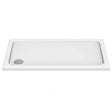 Kudos Kstone Slip Resistant Rectangular Shower Tray 1000 x 760mm with Corner Waste - White - KS10076SR