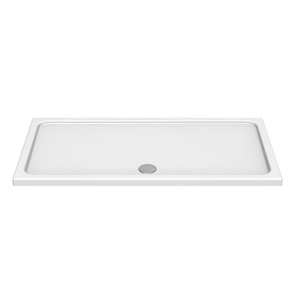 Kudos Kstone Slip Resistant Rectangular Shower Tray 1400 x 900mm with Central Waste - White - KS14090SR - TAP 'N' SHOWER
