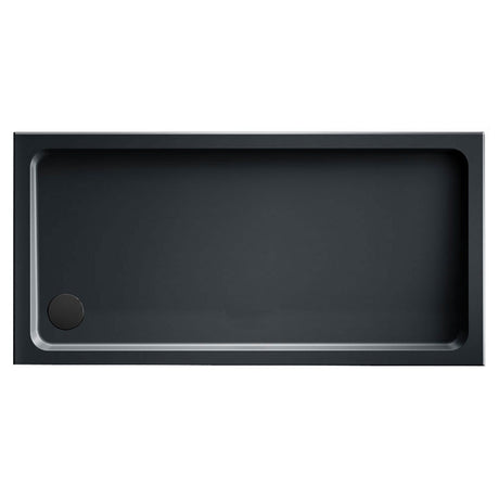 Kudos Kstone Slip Resistant Rectangle Shower Tray 1000 x 760mm - Slate Grey  - KS10076SRGR