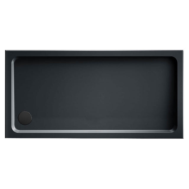 Kudos Kstone Slip Resistant Rectangle Shower Tray 1000 x 760mm - Slate Grey  - KS10076SRGR