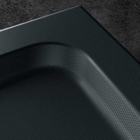 Kudos Kstone Slip Resistant Quadrant Shower Tray 900mm - Slate Grey - KSQ90SRGR