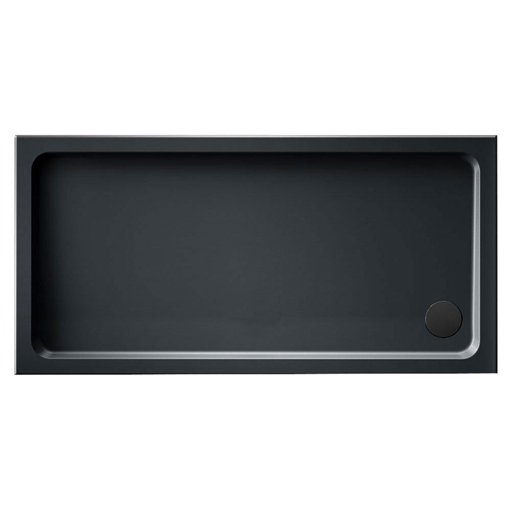 Kudos Kstone Slip Resistant Rectangle Shower Tray 1000 x 800mm - Slate Grey - KS10080SRGR