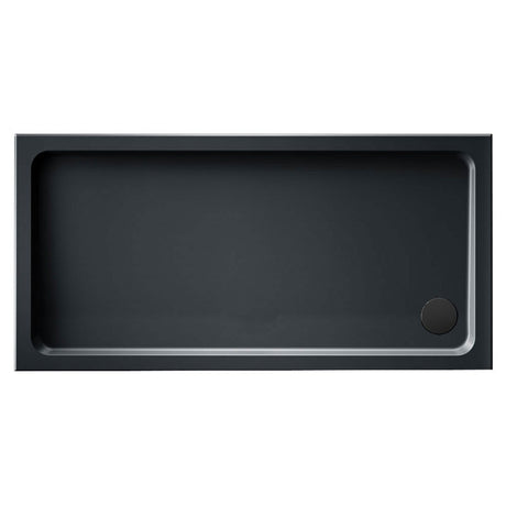 Kudos Kstone Slip Resistant Rectangle Shower Tray 1000 x 800mm - Slate Grey - KS10080SRGR