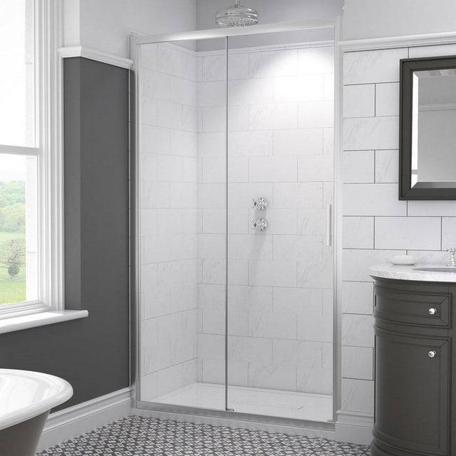 Kudos Original6 Straight Sliding Shower Door 1200mm - Chrome - 603020