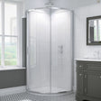 Kudos Original6 Curved Sliding Shower Enclosure 910mm - Clear - 606010