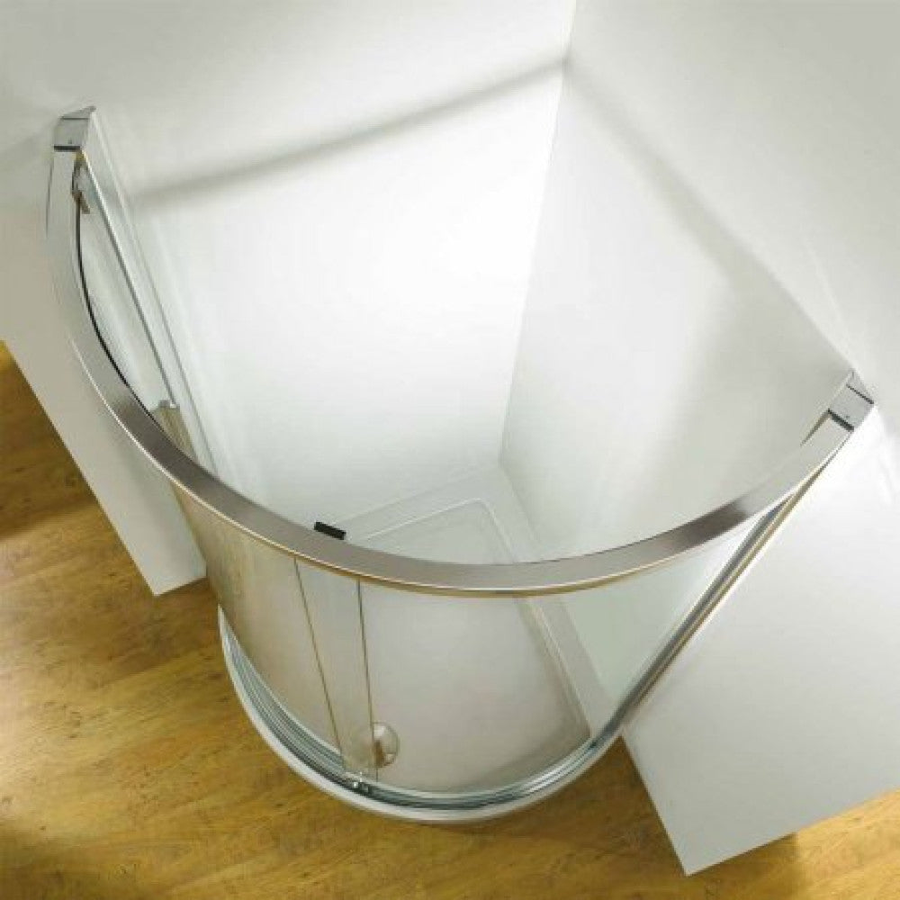 Kudos Original Curved Slider Side Access 810mm - Clear - 3SCD81S