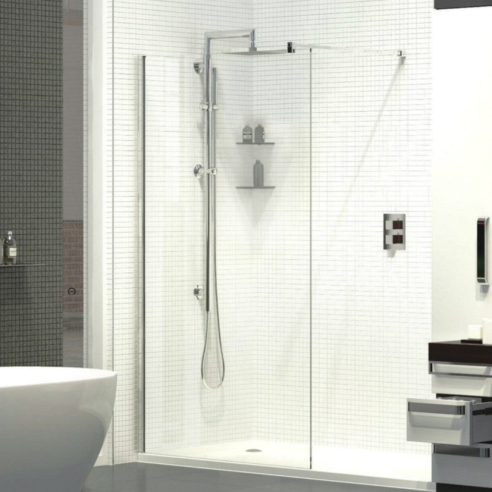 Kudos Ultimate Complete Walk-in Recess Enclosure 1700mm Package - Clear - 7WIR1770