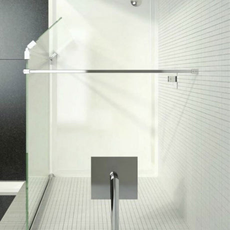 Kudos Ultimate 1400mm Wet room Shower Panel 8mm With Wall Post - Clear - 5WP1400