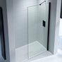 Kudos Ultimate 2 Wetroom Panel 8mm Glass with Matt Black Profile 400mm - Clear - 5WP400/10WPKMBK