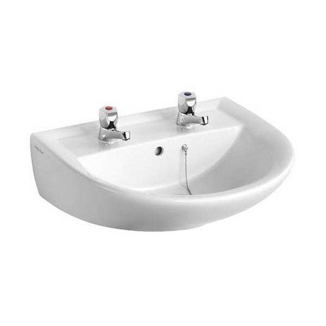 Armitage Shanks 550mm Wide 2 Tap Hole Sandringham 21 Wall Hung Basin -